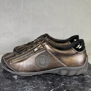 Remonte Liv Leather Sneakers W/ Zip & Lace-up Women’s Size 37 EU / 6 US